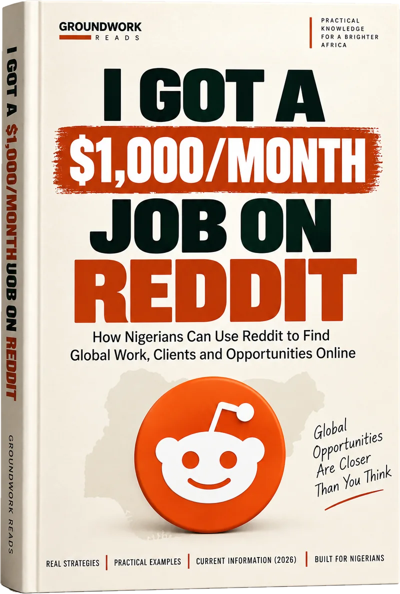 I Got a $1,000/Month Job on Reddit, shown as a book